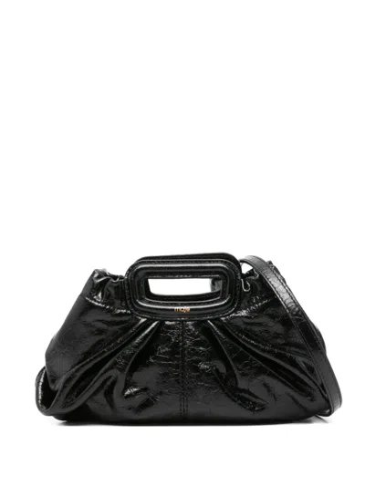 Maje Crackled Mini Bag In Black