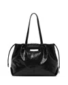 Maje Crackled Miss M Tote In Black