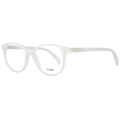Maje Cream Plastic Glasses (frames) In White