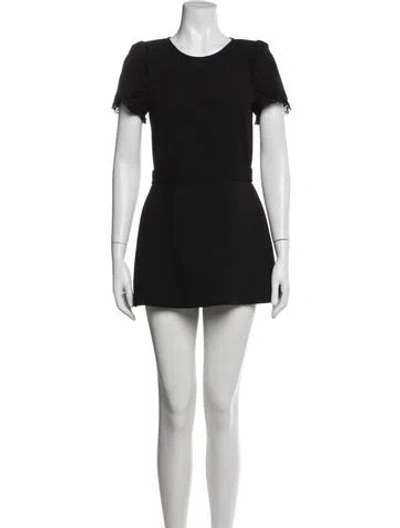 Pre-owned Maje Crew Neck Jumpsuit In Black