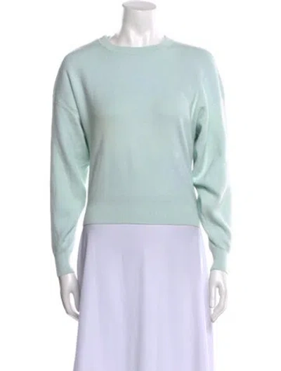 Pre-owned Maje Crew Neck Long Sleeve Sweatshirt In Green