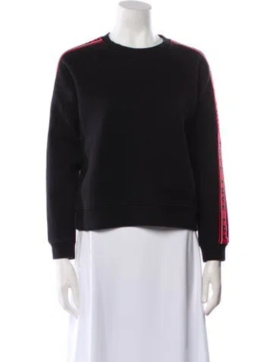 Pre-owned Maje Crew Neck Long Sleeve Sweatshirt In Multi