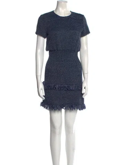 Pre-owned Maje Crew Neck Mini Dress