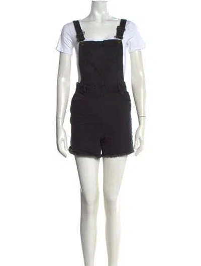 Pre-owned Maje Crew Neck Overalls In Black