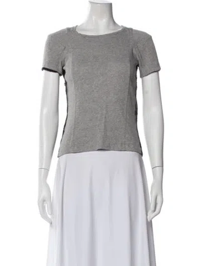 Pre-owned Maje Crew Neck Short Sleeve T-shirt In Blue