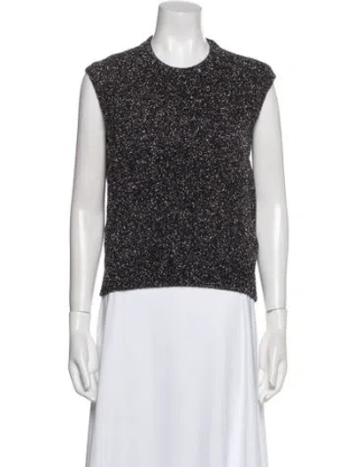 Pre-owned Maje Crew Neck Sweater In Blue