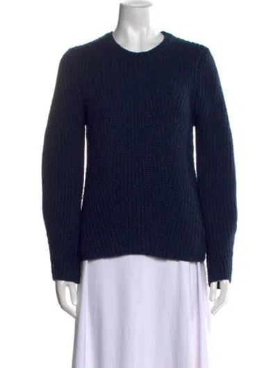 Pre-owned Maje Crew Neck Sweater In Blue