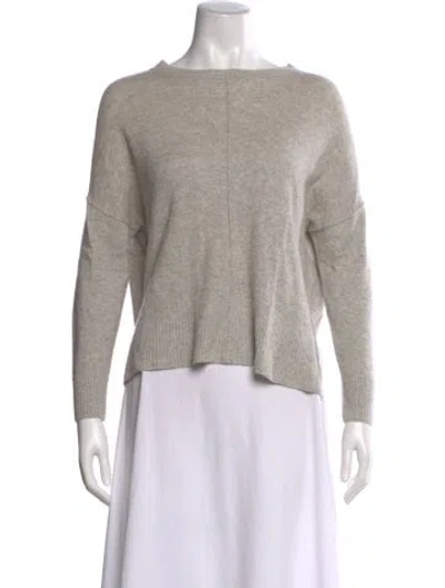 Pre-owned Maje Crew Neck Sweater In Gray