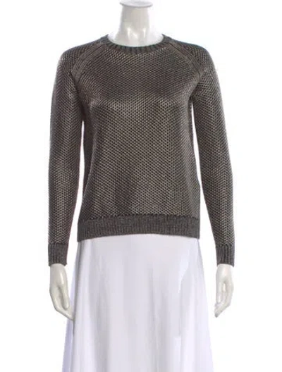 Pre-owned Maje Crew Neck Sweater In Multi