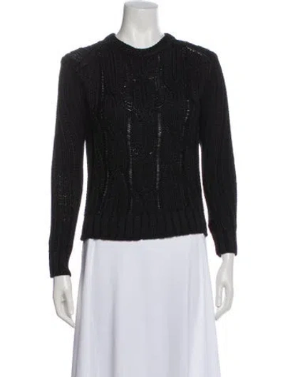 Pre-owned Maje Crew Neck Sweater In Multi