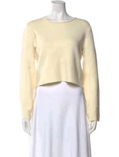 Pre-owned Maje Crew Neck Sweater In Neutral