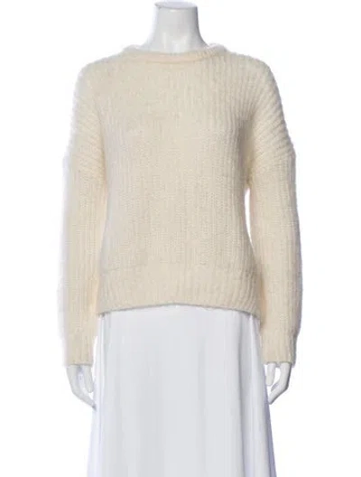 Pre-owned Maje Crew Neck Sweater In Neutral