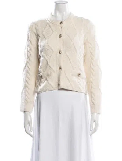 Pre-owned Maje Crew Neck Sweater In Neutral
