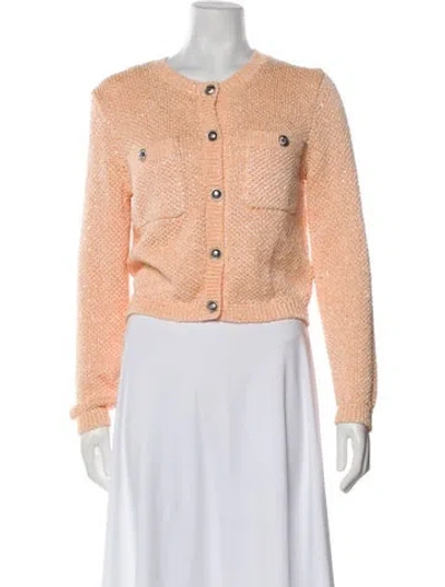 Pre-owned Maje Crew Neck Sweater In Orange