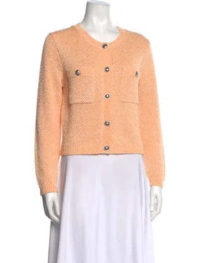 Pre-owned Maje Crew Neck Sweater In Orange