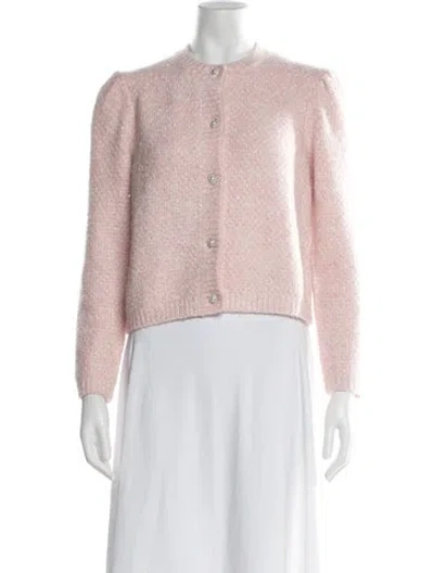 Pre-owned Maje Crew Neck Sweater In Pink