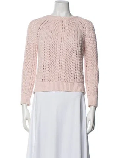 Pre-owned Maje Crew Neck Sweater In Pink