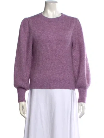 Pre-owned Maje Crew Neck Sweater In Purple
