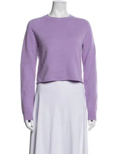 Pre-owned Maje Crew Neck Sweater In Purple