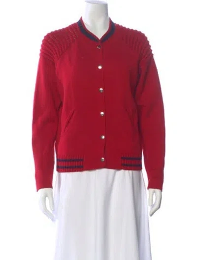 Pre-owned Maje Crew Neck Sweater In Red