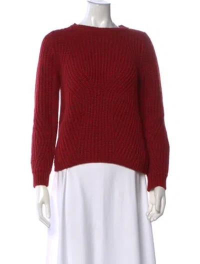 Pre-owned Maje Crew Neck Sweater In Red