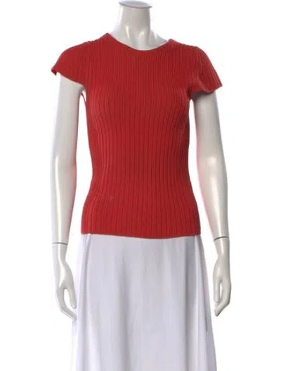Pre-owned Maje Crew Neck Sweater In Red