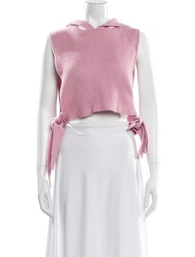 Pre-owned Maje Crew Neck Sweater W/ Tags In Pink