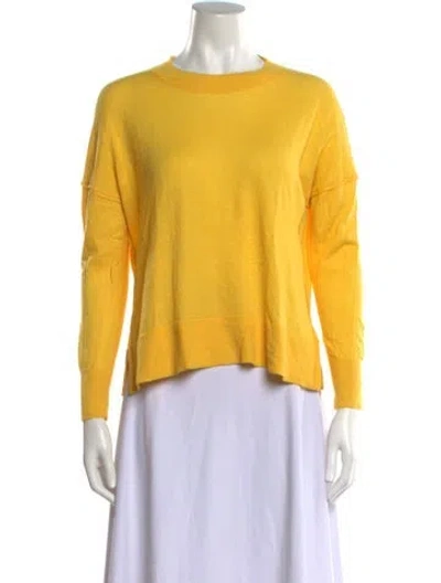 Pre-owned Maje Crew Neck Sweater In Yellow
