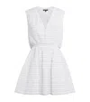 Maje Short Flared Open-back Dress In White