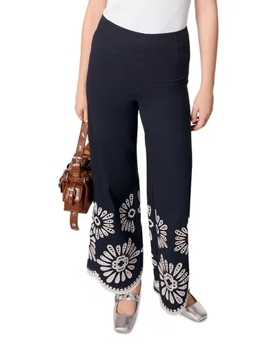 MAJE CROCHET DETAIL TROUSERS