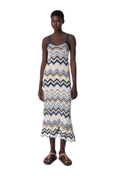 Maje Crochet-knit Maxi Dress