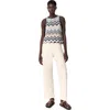 Maje Crochet-knit Top In Multi