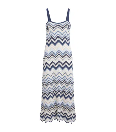 MAJE CROCHET MIDI DRESS