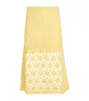 Maje Crochet Midi Skirt