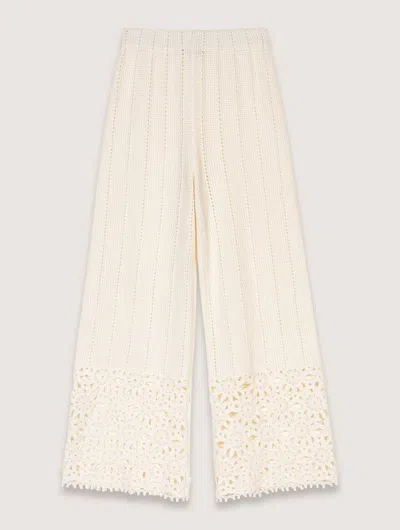 MAJE CROCHET TROUSERS
