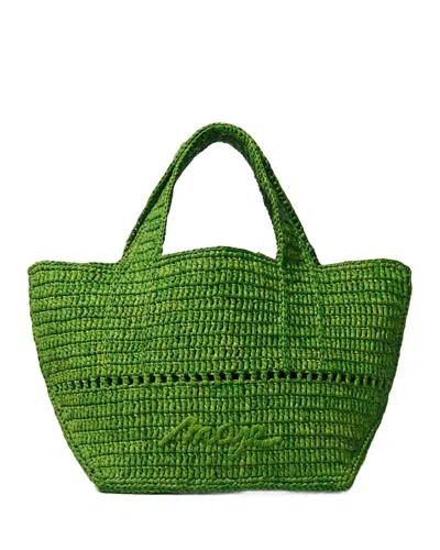MAJE CROCHETED RAFFIA MINI TOTE