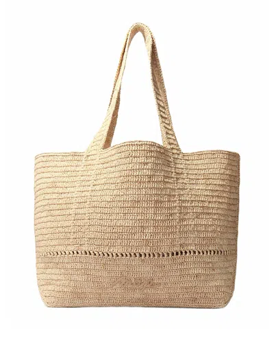 Maje Crocheted Raffia Tote