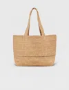 Maje Woman's Raffia Crocheted Raffia Tote Bag For Spring/summer