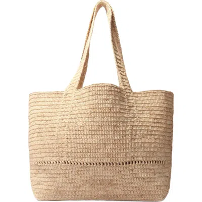 Maje Crocheted Raffia Tote Bag