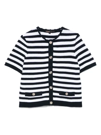 Maje Cropped Crochet Cardigan