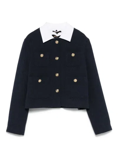 Maje Cropped Jacket In Black