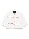 Maje Cropped Jacket In White