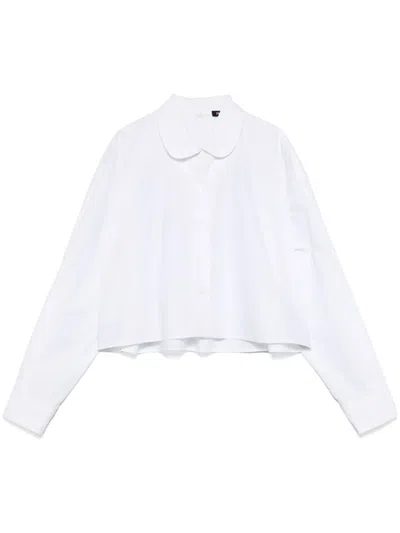 Maje Cropped Shirt In White