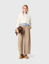 Maje Tweed Cropped Jacket In White