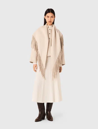 MAJE CROPPED WOOL COAT