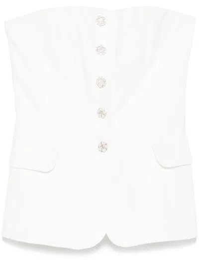 Maje Crystal-buttons Top In White