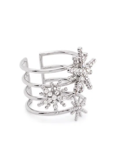 Maje Crystal-detail Ring In Silver