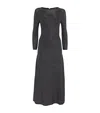 Maje Crystal-embellished Maxi Dress In Black