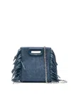 Maje Mini-tasche Mit Kristallen In Blau