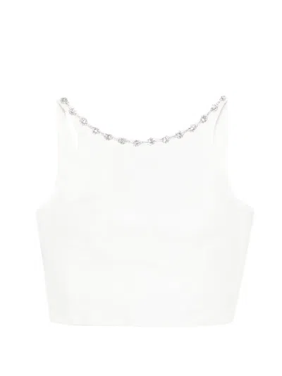 Maje Crystal-embellished Top In White